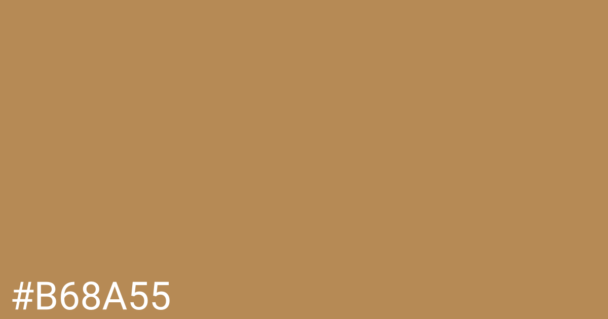 Hex color #b68a55 graphic