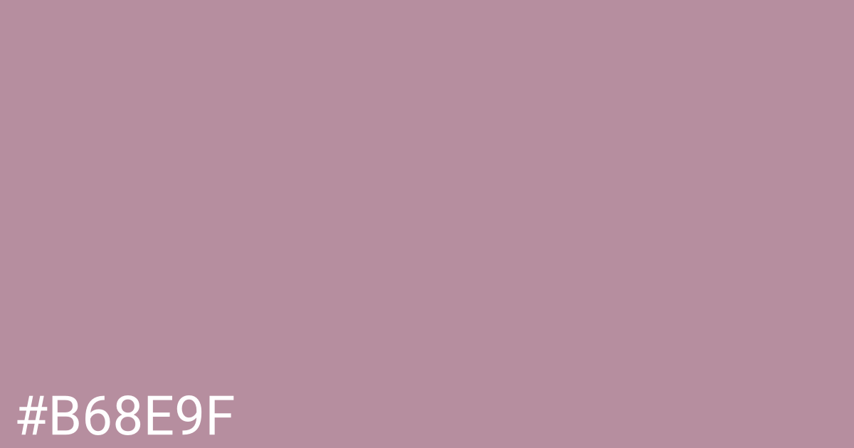 Hex color #b68e9f graphic