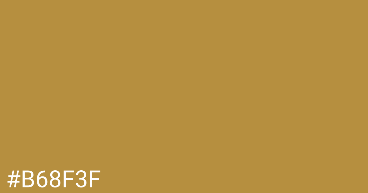 Hex color #b68f3f graphic