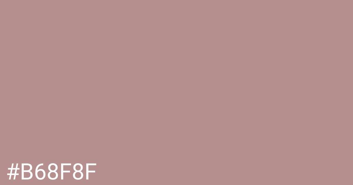 Hex color #b68f8f graphic