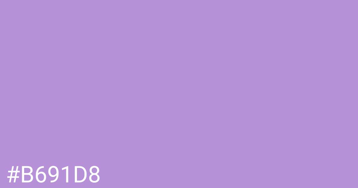Hex color #b691d8 graphic