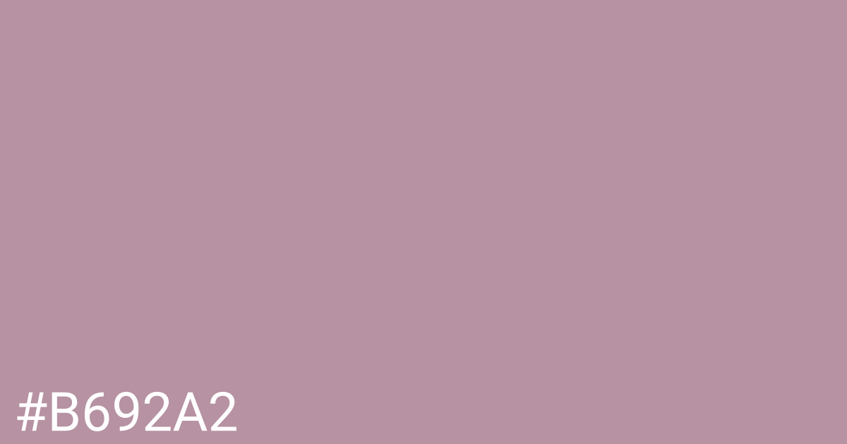 Hex color #b692a2 graphic