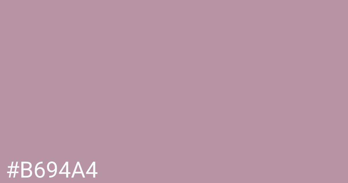 Hex color #b694a4 graphic