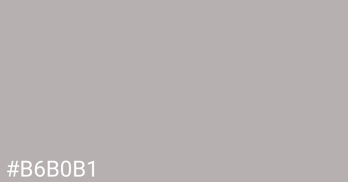 Hex color #b6b0b1 graphic