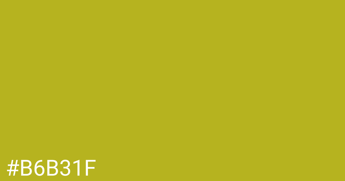 Hex color #b6b31f graphic