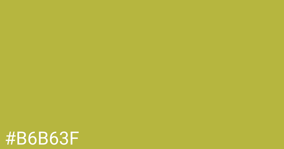 Hex color #b6b63f graphic
