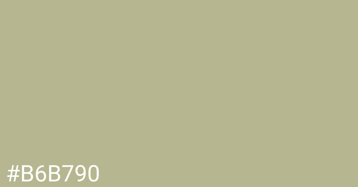 Hex color #b6b790 graphic
