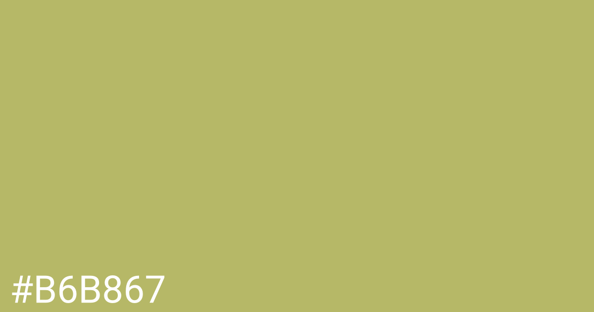 Hex color #b6b867 graphic