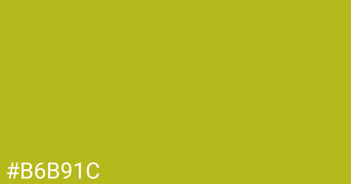 Hex color #b6b91c graphic
