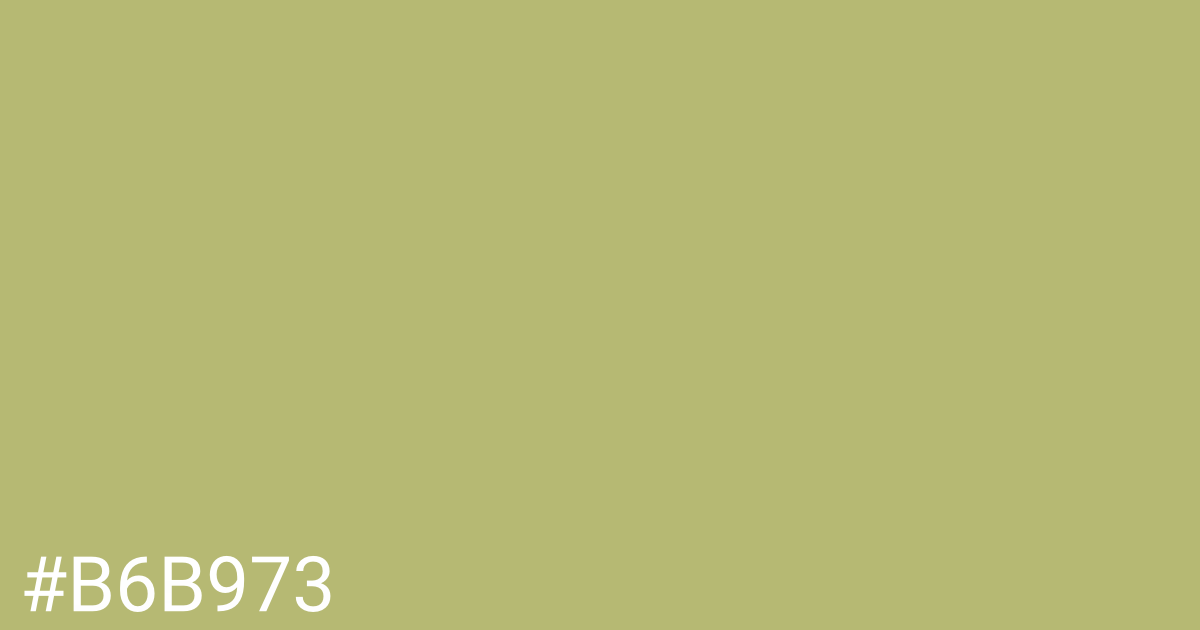 Hex color #b6b973 graphic