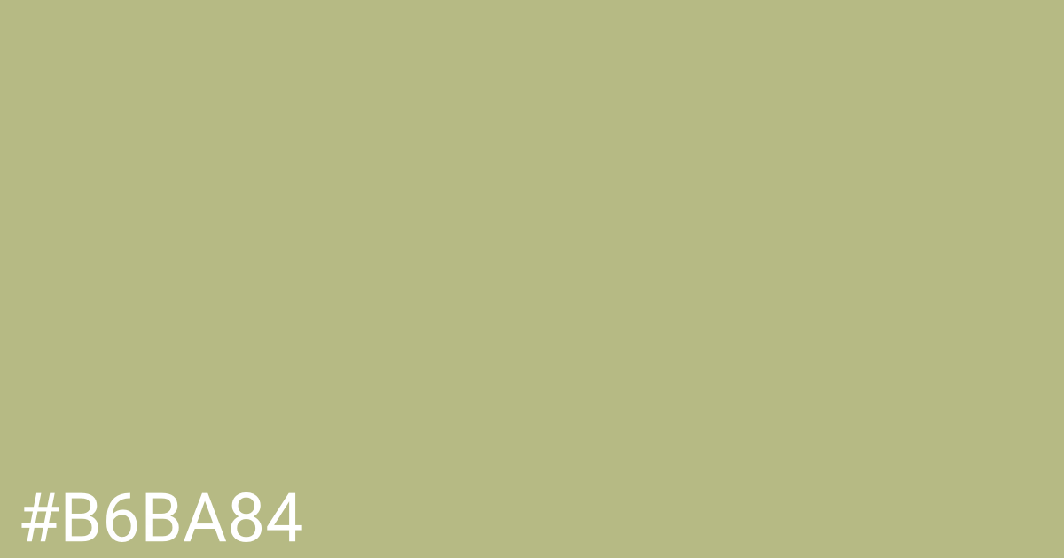 Hex color #b6ba84 graphic