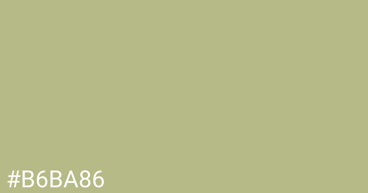 Hex color #b6ba86 graphic