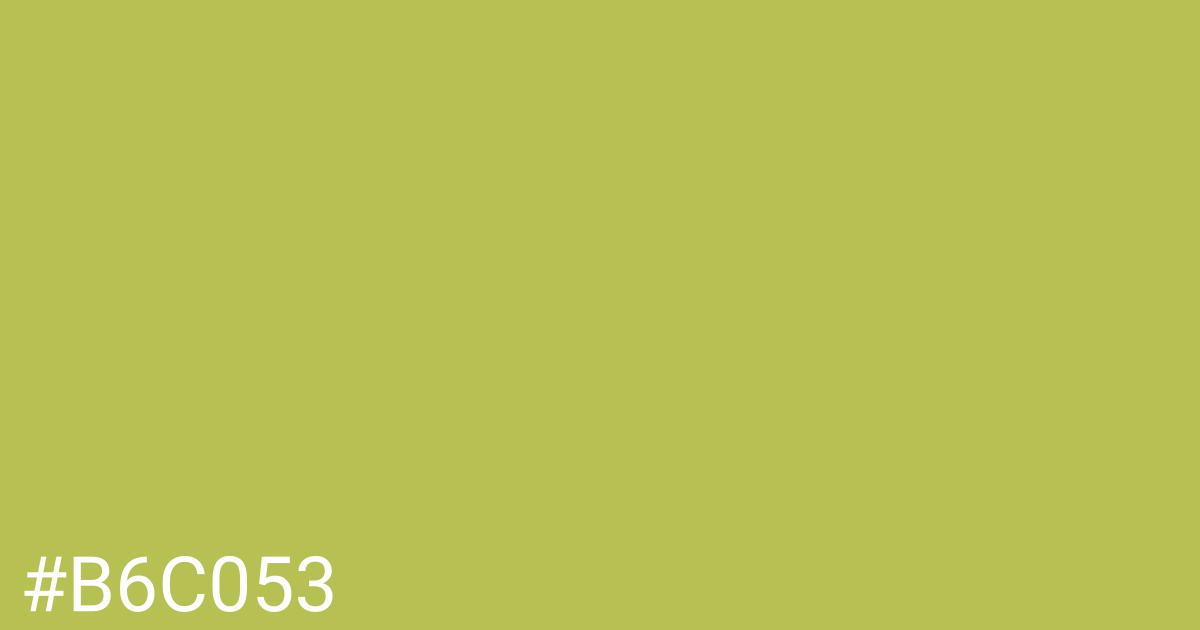 Hex color #b6c053 graphic