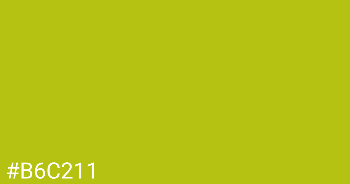 Hex color #b6c211 graphic
