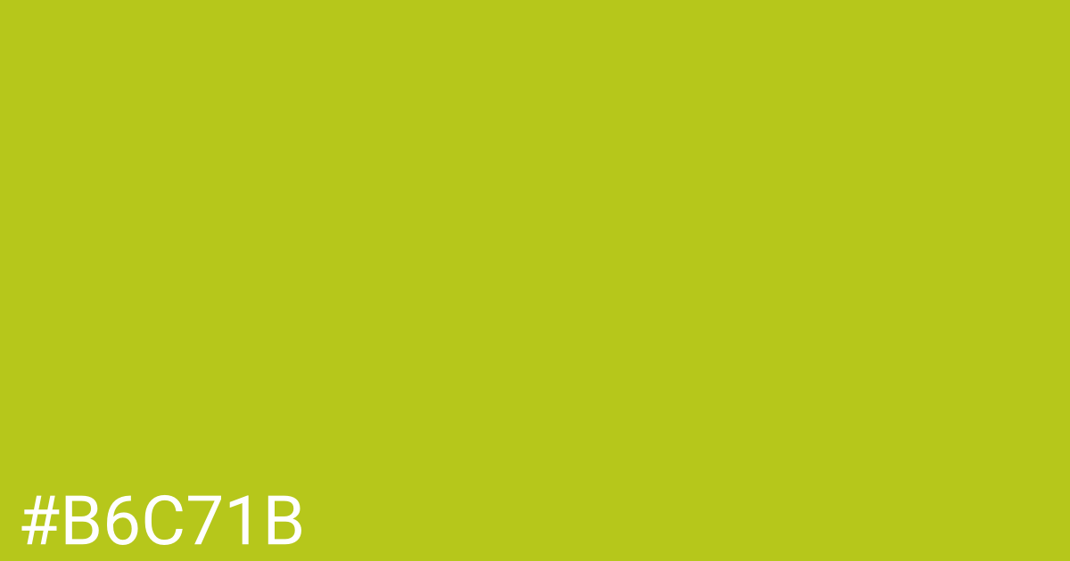 Hex color #b6c71b graphic