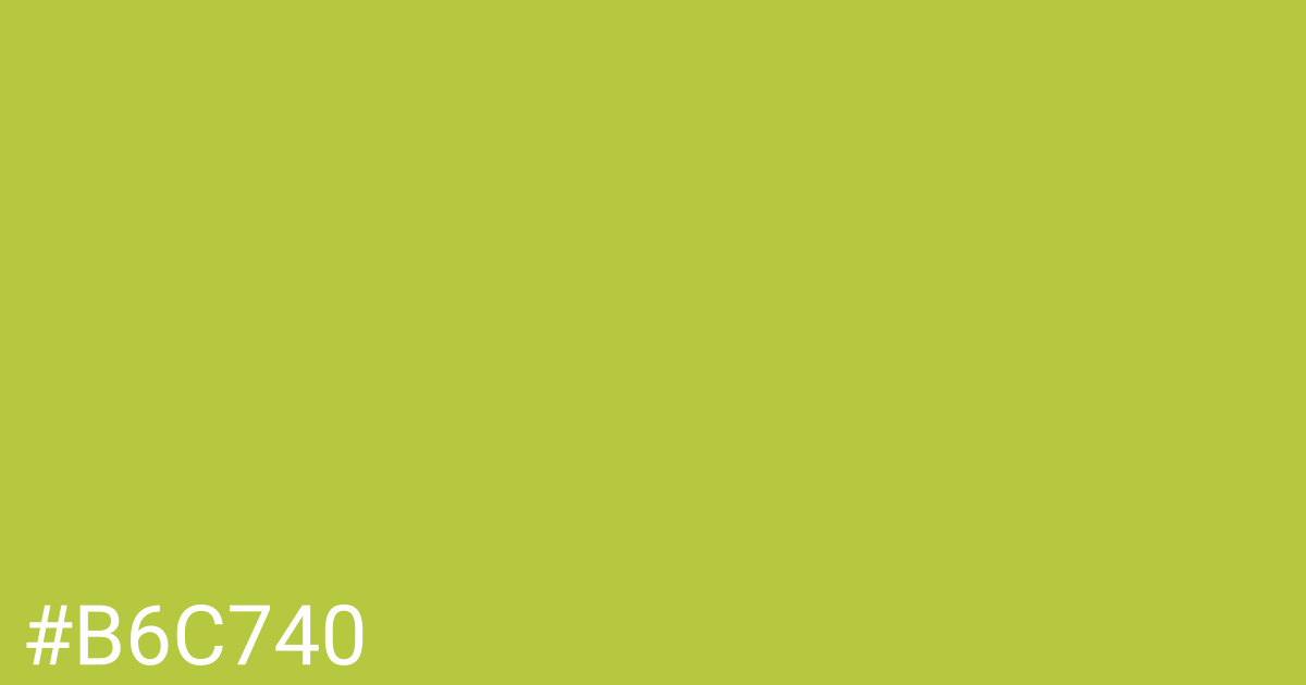 Hex color #b6c740 graphic