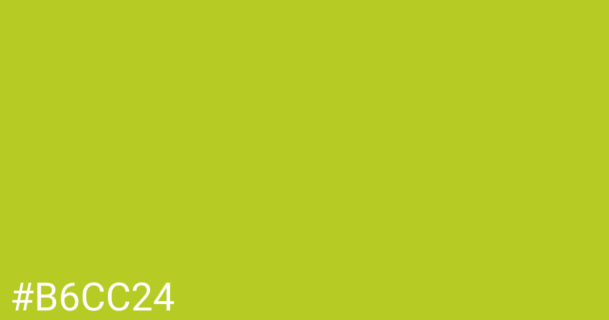 Hex color #b6cc24 graphic