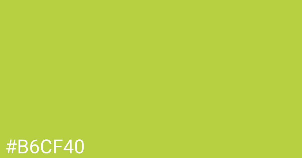 Hex color #b6cf40 graphic