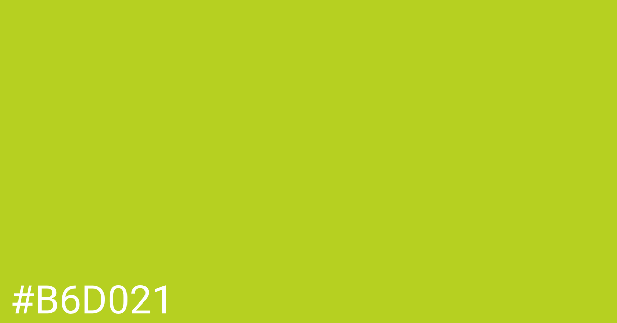 Hex color #b6d021 graphic