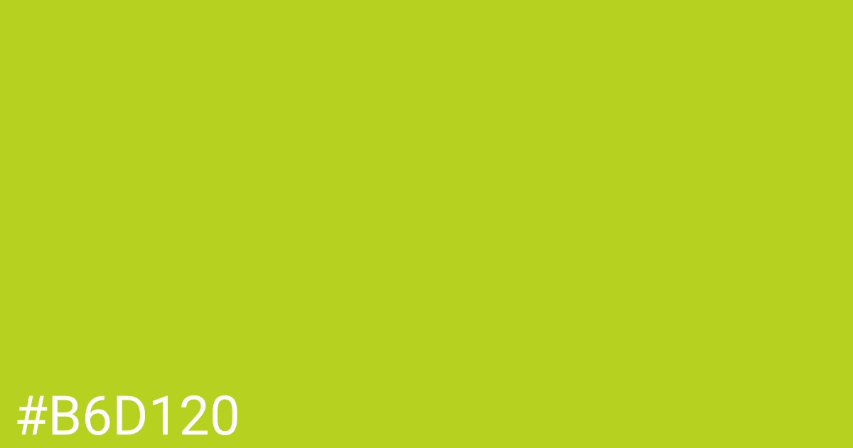 Hex color #b6d120 graphic
