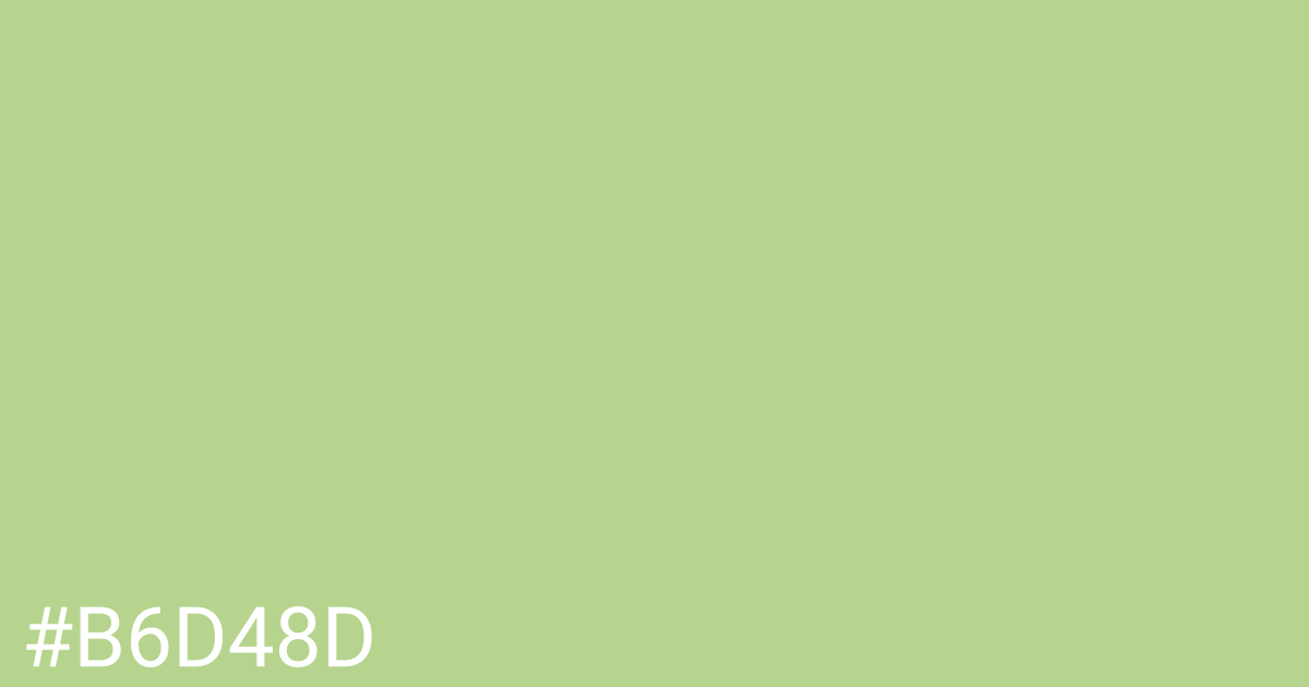 Hex color #b6d48d graphic