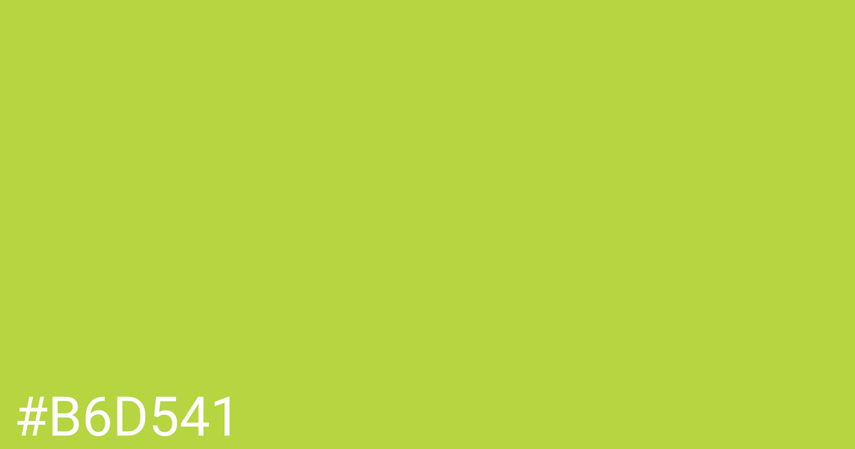 Hex color #b6d541 graphic