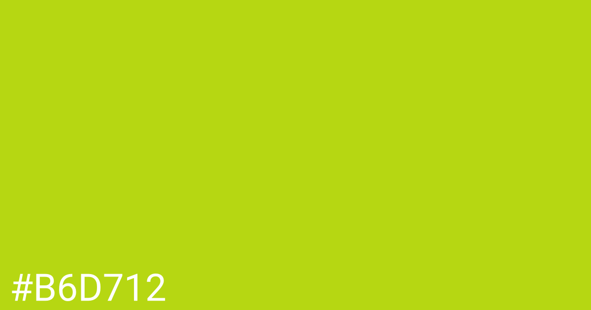 Hex color #b6d712 graphic