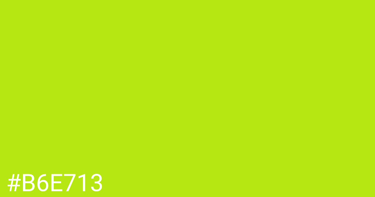 Hex color #b6e713 graphic