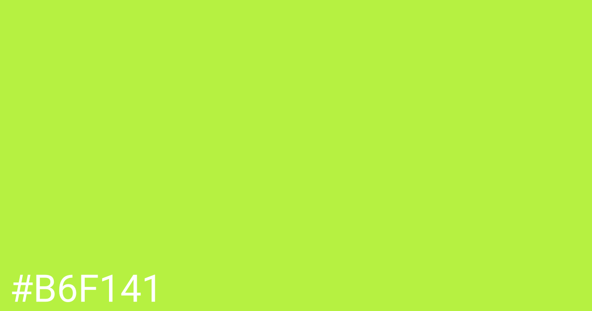 Hex color #b6f141 graphic