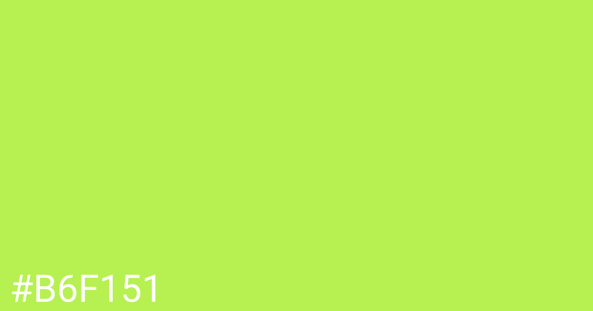 Hex color #b6f151 graphic