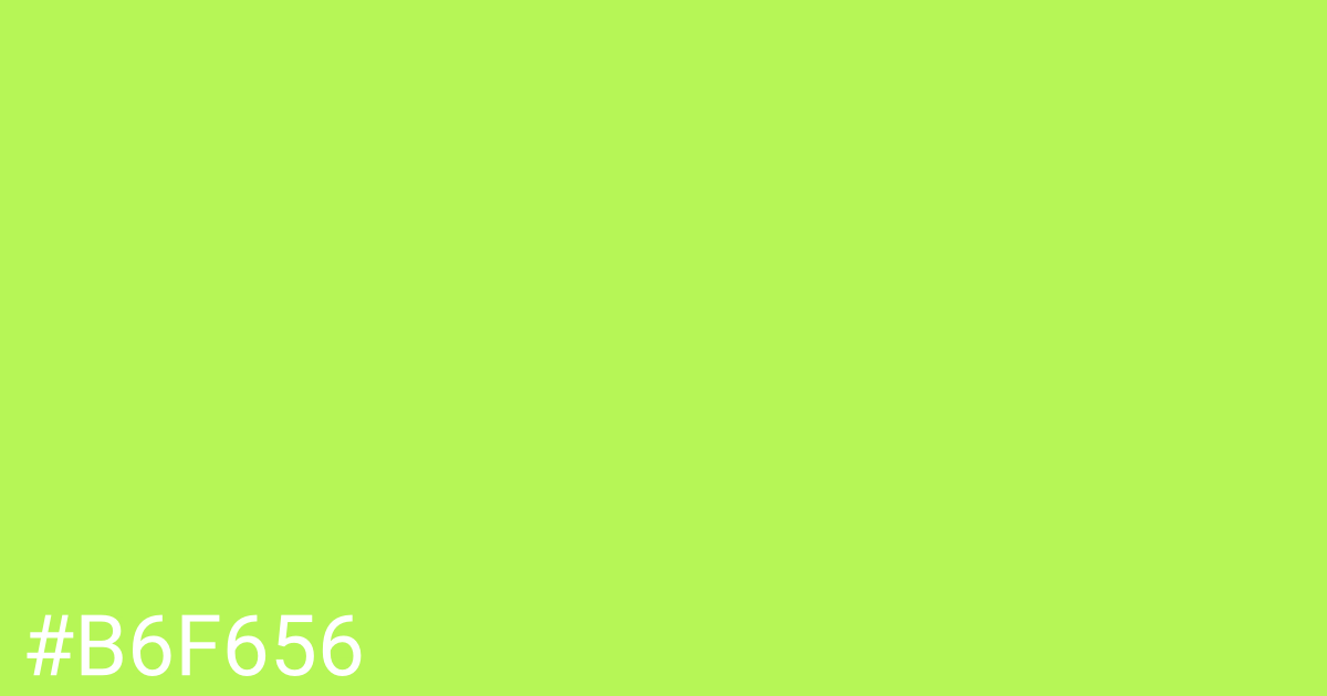 Hex color #b6f656 graphic