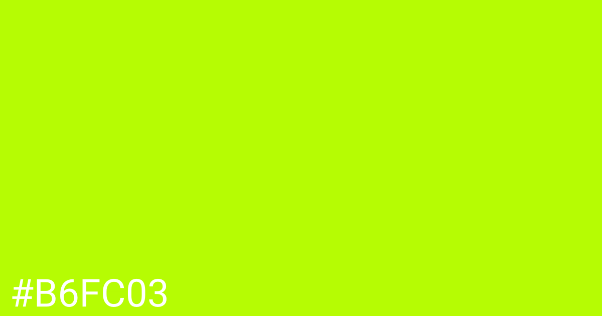 Hex color #b6fc03 graphic