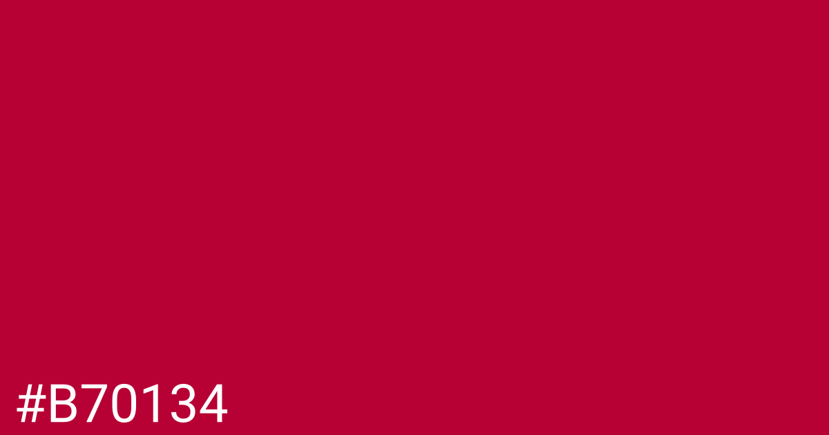 Hex color #b70134 graphic