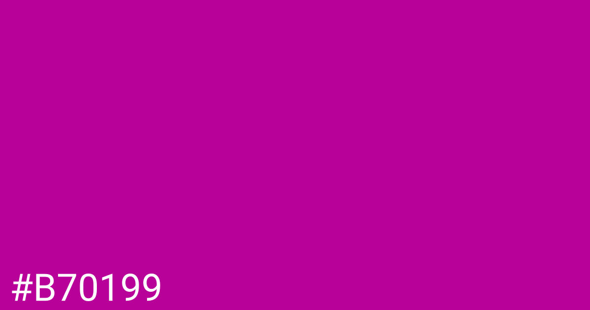 Hex color #b70199 graphic
