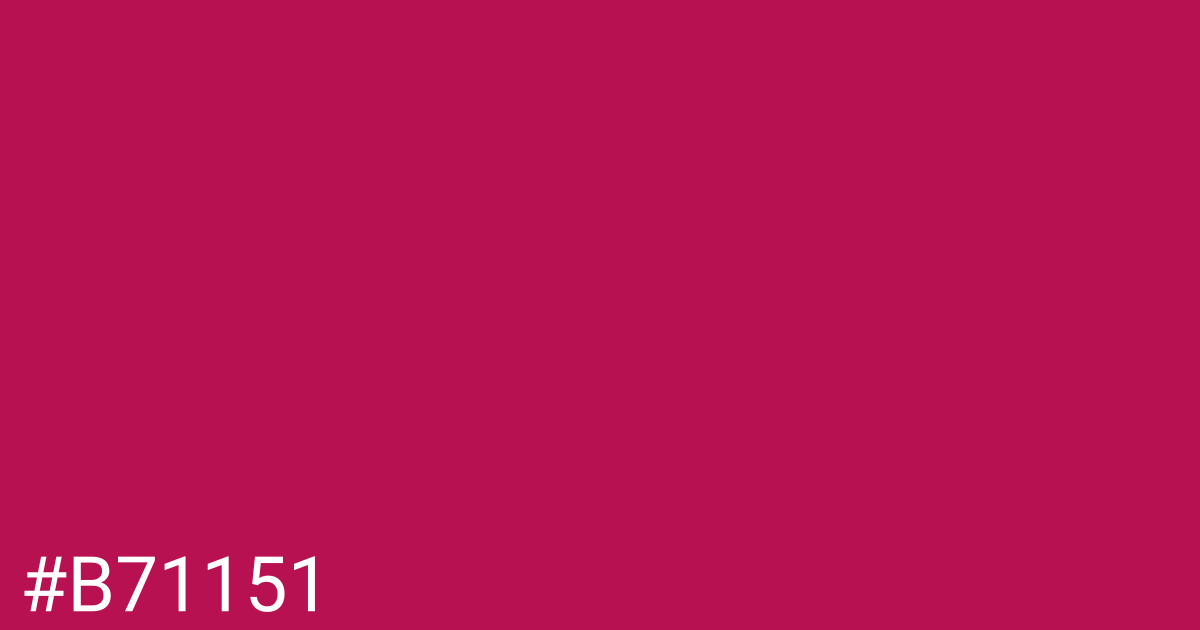 Hex color #b71151 graphic