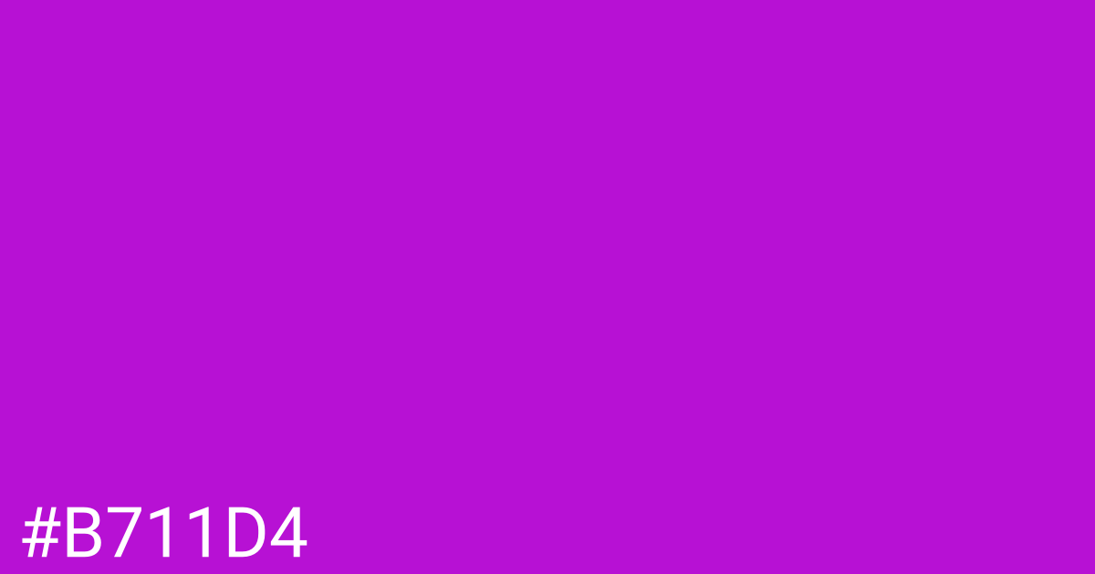 Hex color #b711d4 graphic