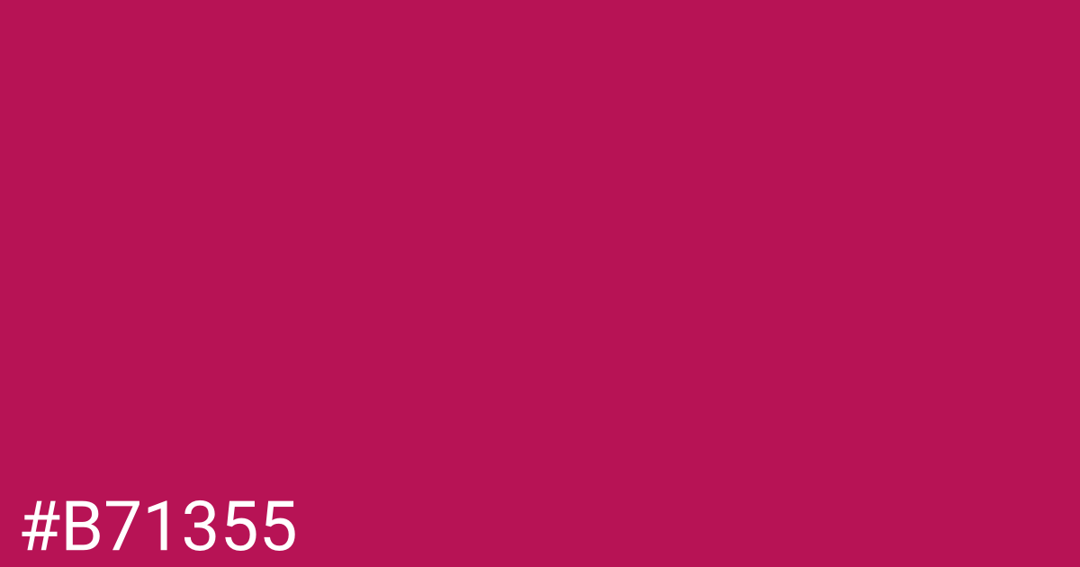 Hex color #b71355 graphic