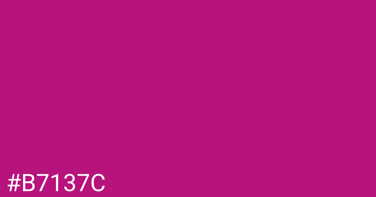 Hex color #b7137c graphic