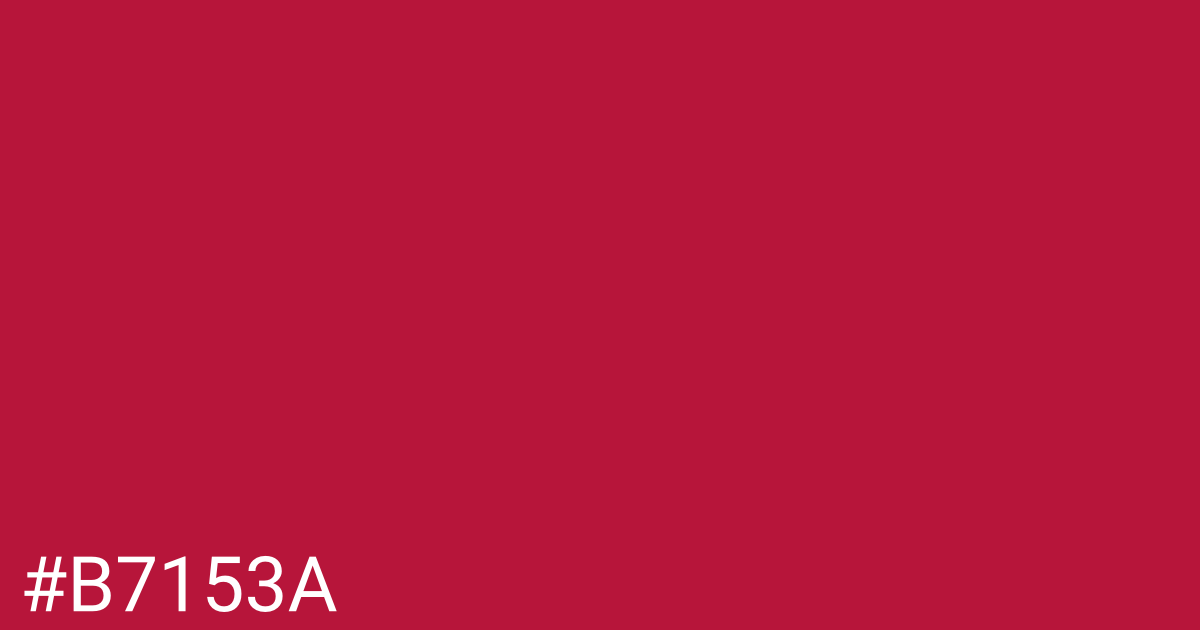 Hex color #b7153a graphic
