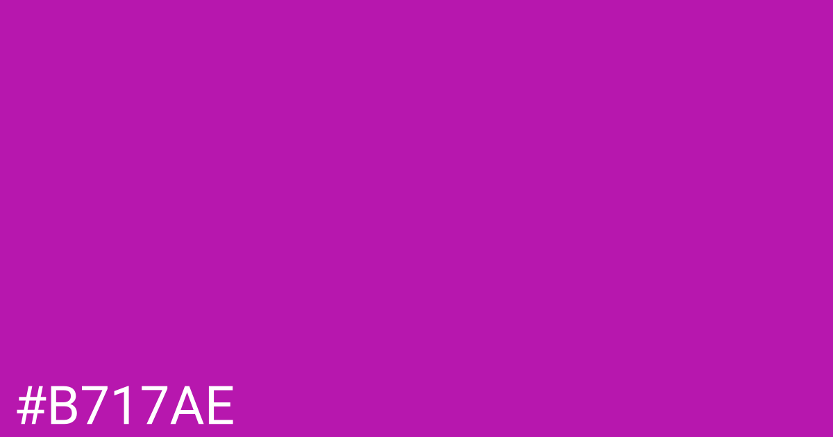 Hex color #b717ae graphic