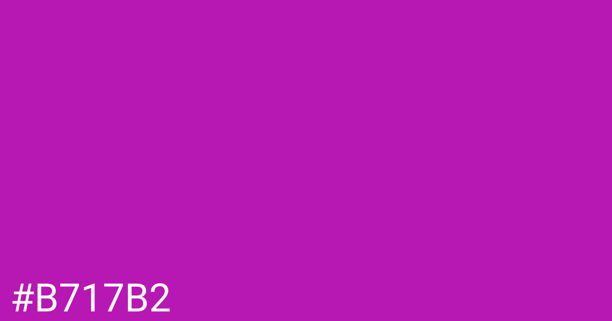 Hex color #b717b2 graphic