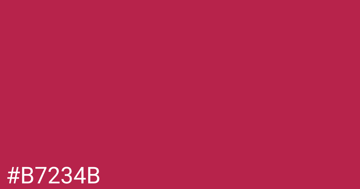 Hex color #b7234b graphic