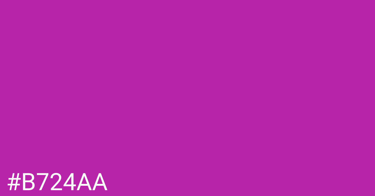 Hex color #b724aa graphic