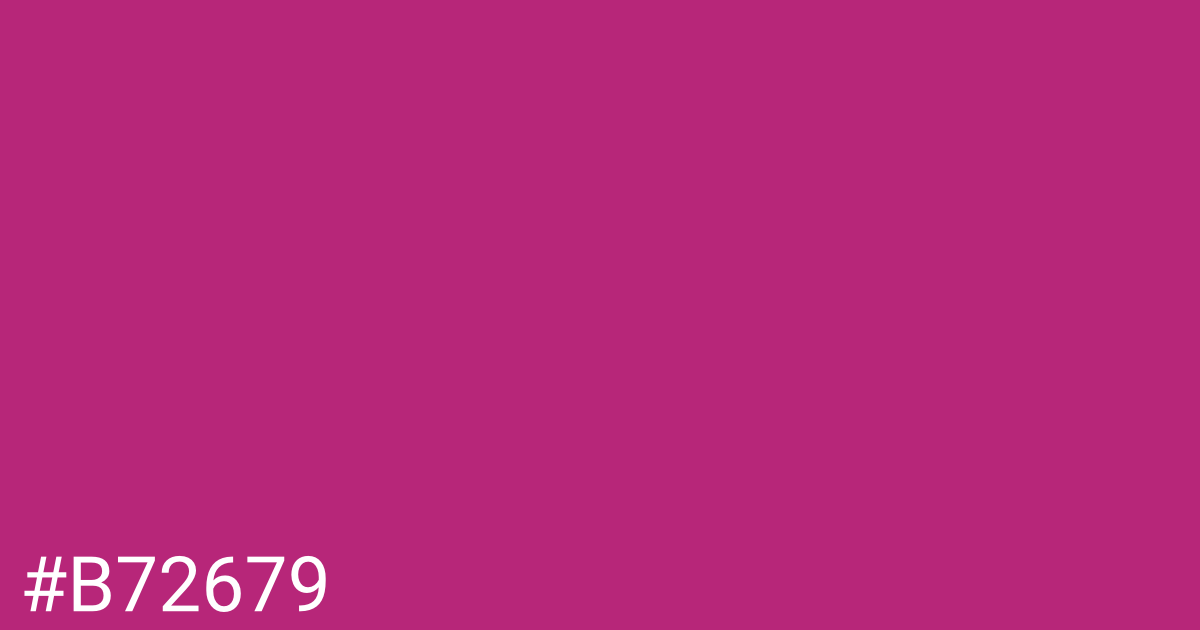 Hex color #b72679 graphic