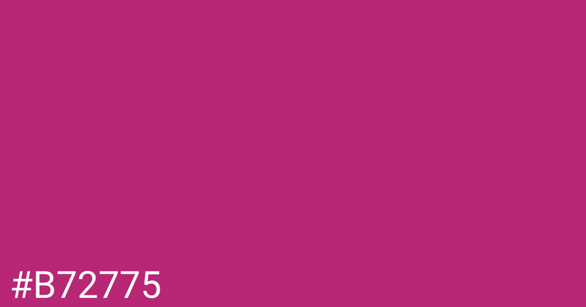 Hex color #b72775 graphic