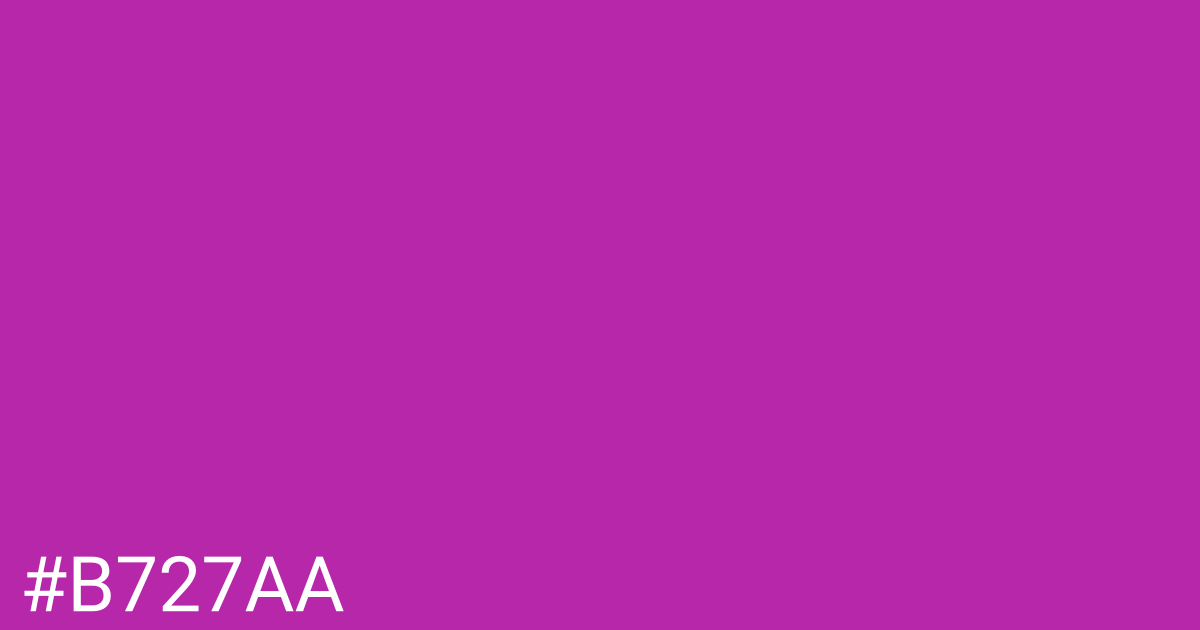 Hex color #b727aa graphic