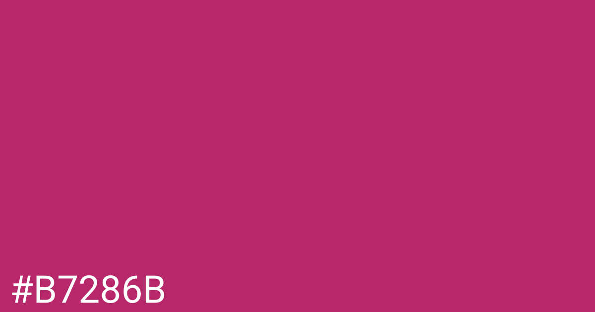 Hex color #b7286b graphic