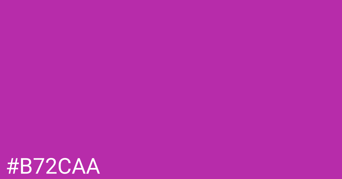 Hex color #b72caa graphic