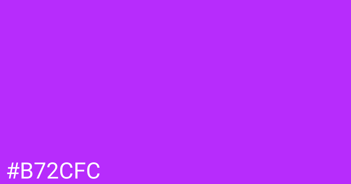 Hex color #b72cfc graphic