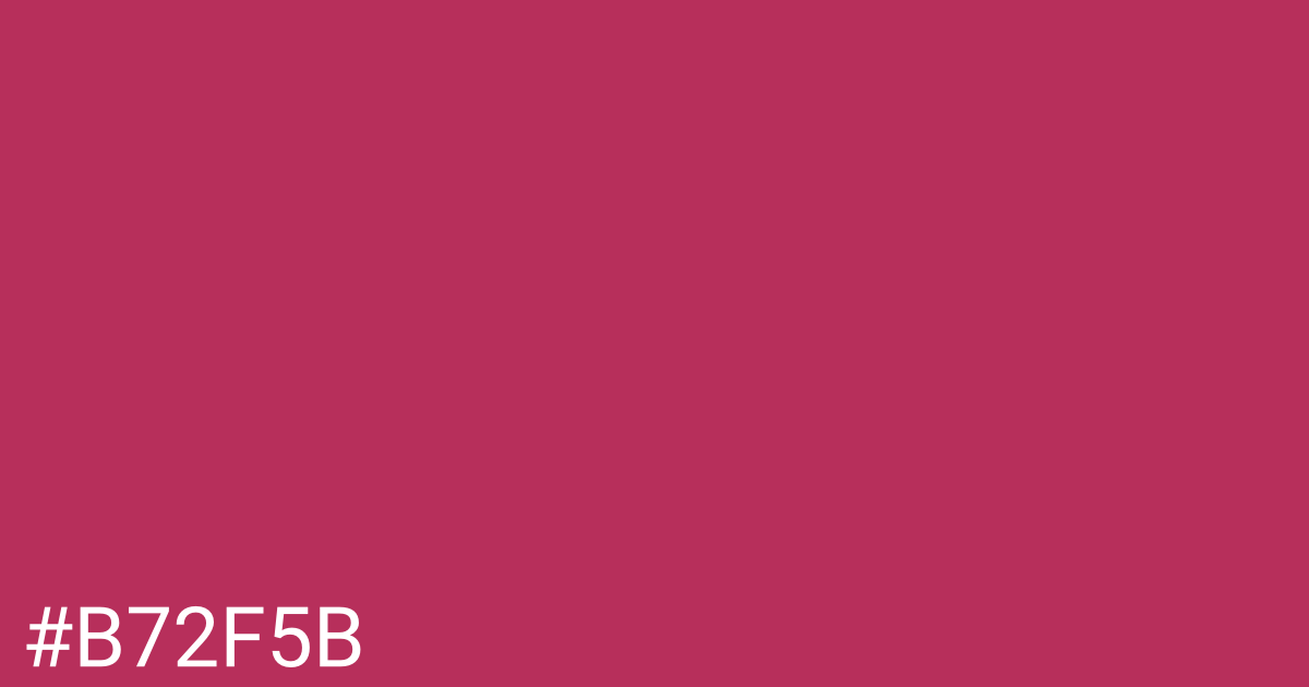 Hex color #b72f5b graphic